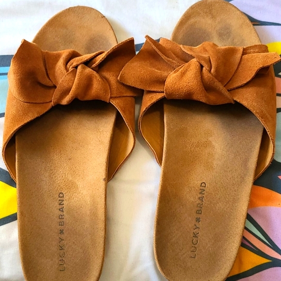 Lucky Brand Suade Sandals - Picture 1 of 5